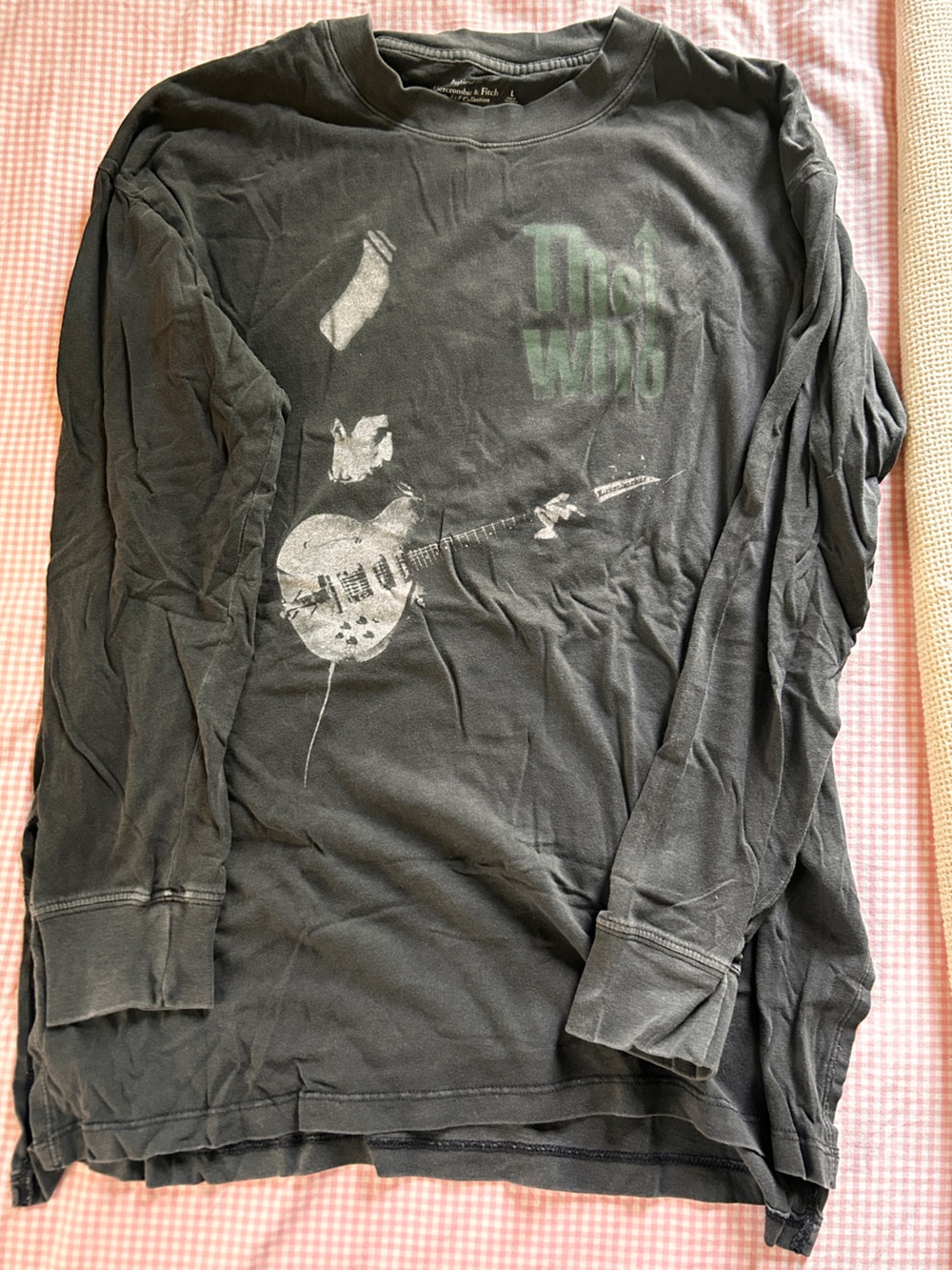 A&F the Who - Long Sleeve Graphic Tee - Black